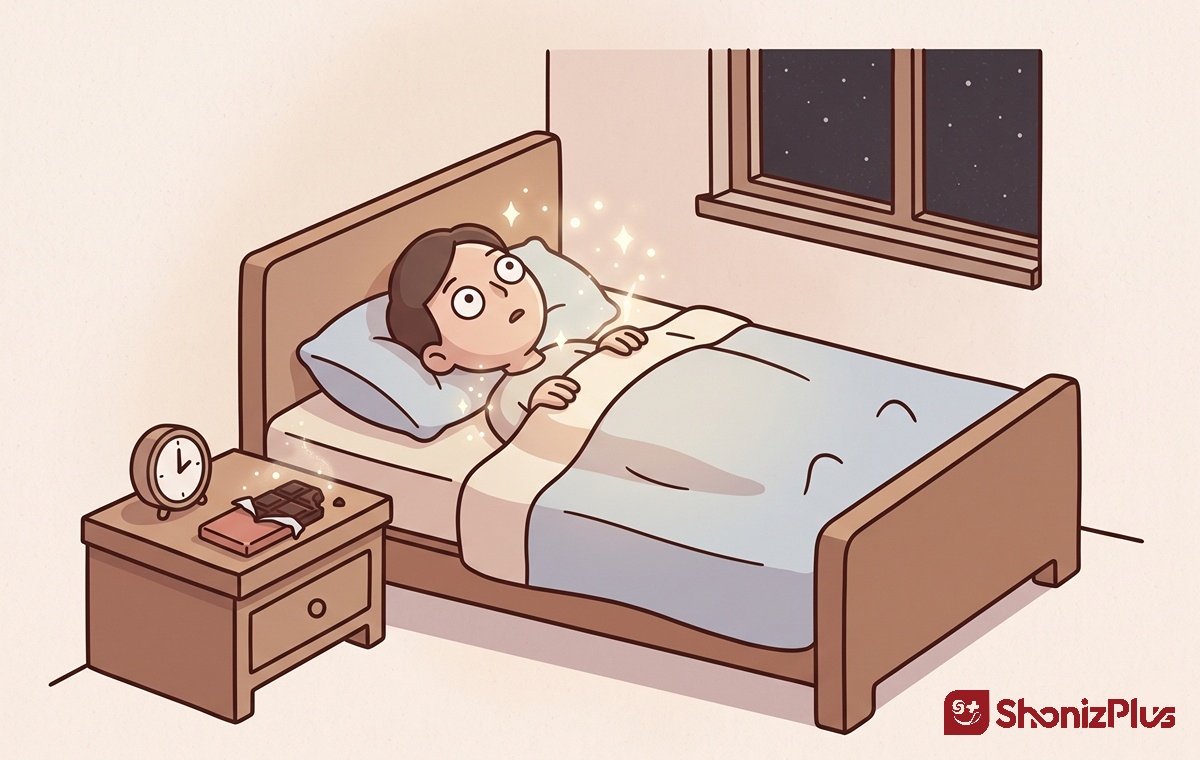 شکلات و بیخوابی
