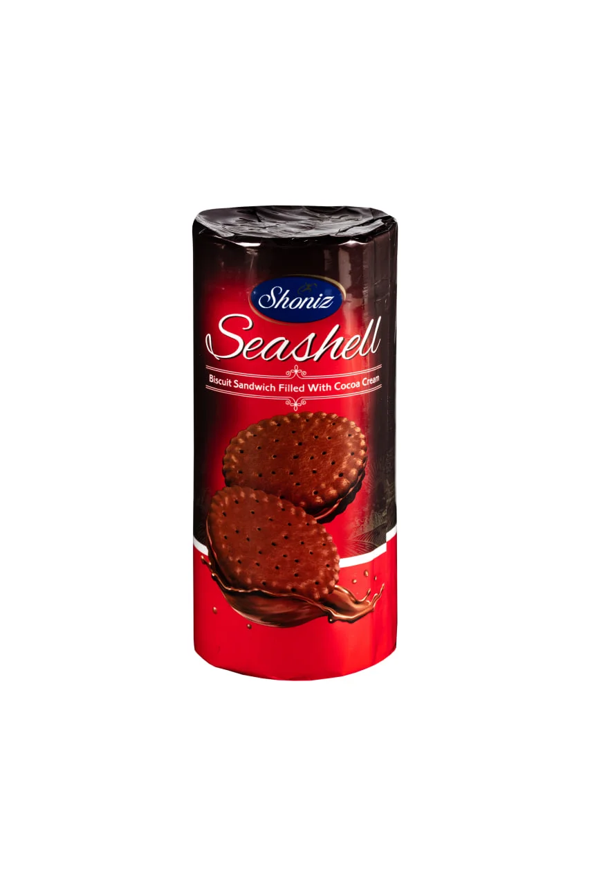 سیشل - بیسکویت کرمدار کاکائویی  (210 گرم)