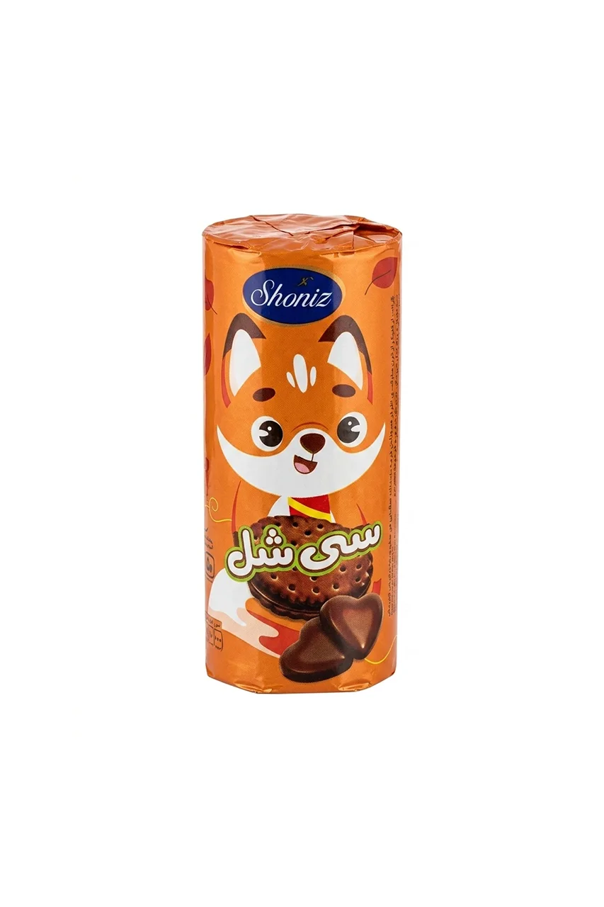 سیشل - بیسکویت کرمدار کاکائویی  (210 گرم)
