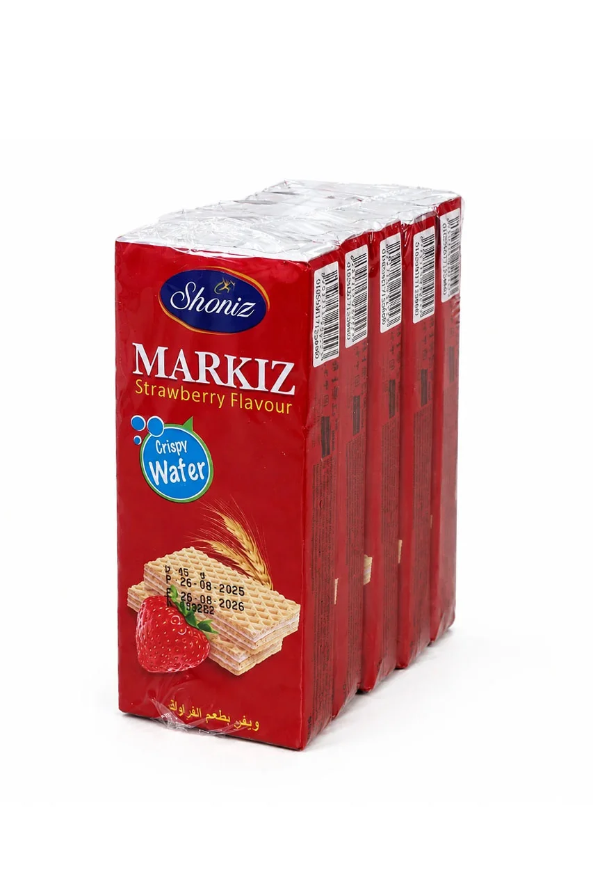 مارکیز - ویفر مانژ توت فرنگی ( 45 گرم  بسته 5 عددی )