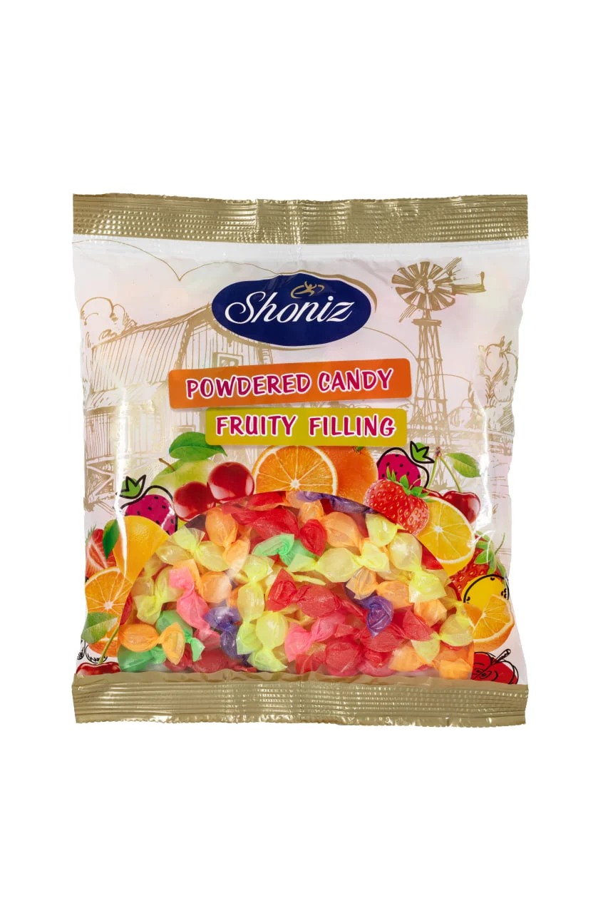کیش کالرفول - آبنبات میوه ای مغزدار پودری (نیم کیلویی)