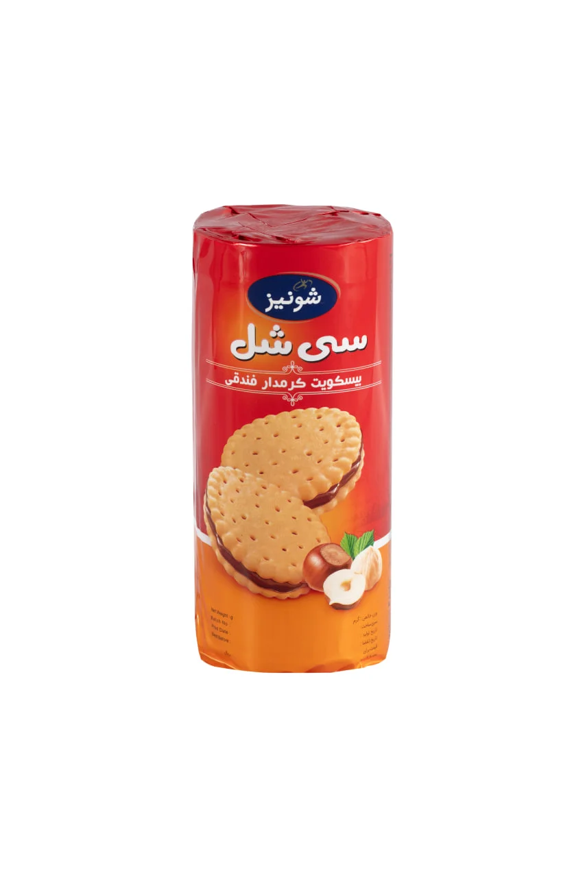 سیشل - بیسکویت کرمدار فندقی  (210 گرم)